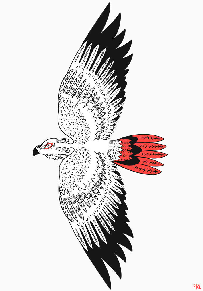 red tail (2019) Digital drawing made in Photoshop CS6.