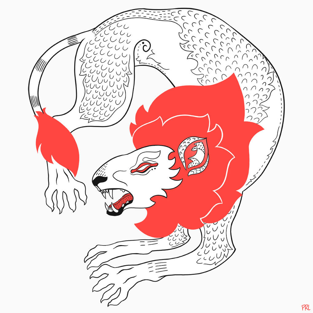 lion (2019) Digital drawing made in Photoshop CS6.