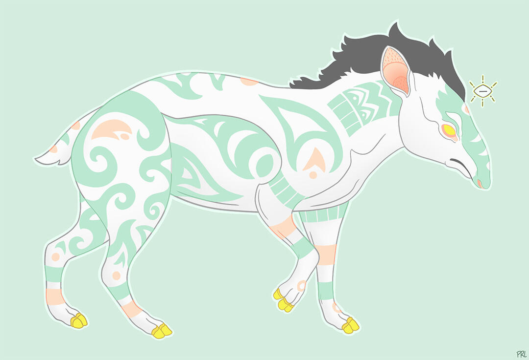 tapir (2018) Digital drawing made in Photoshop CS6.