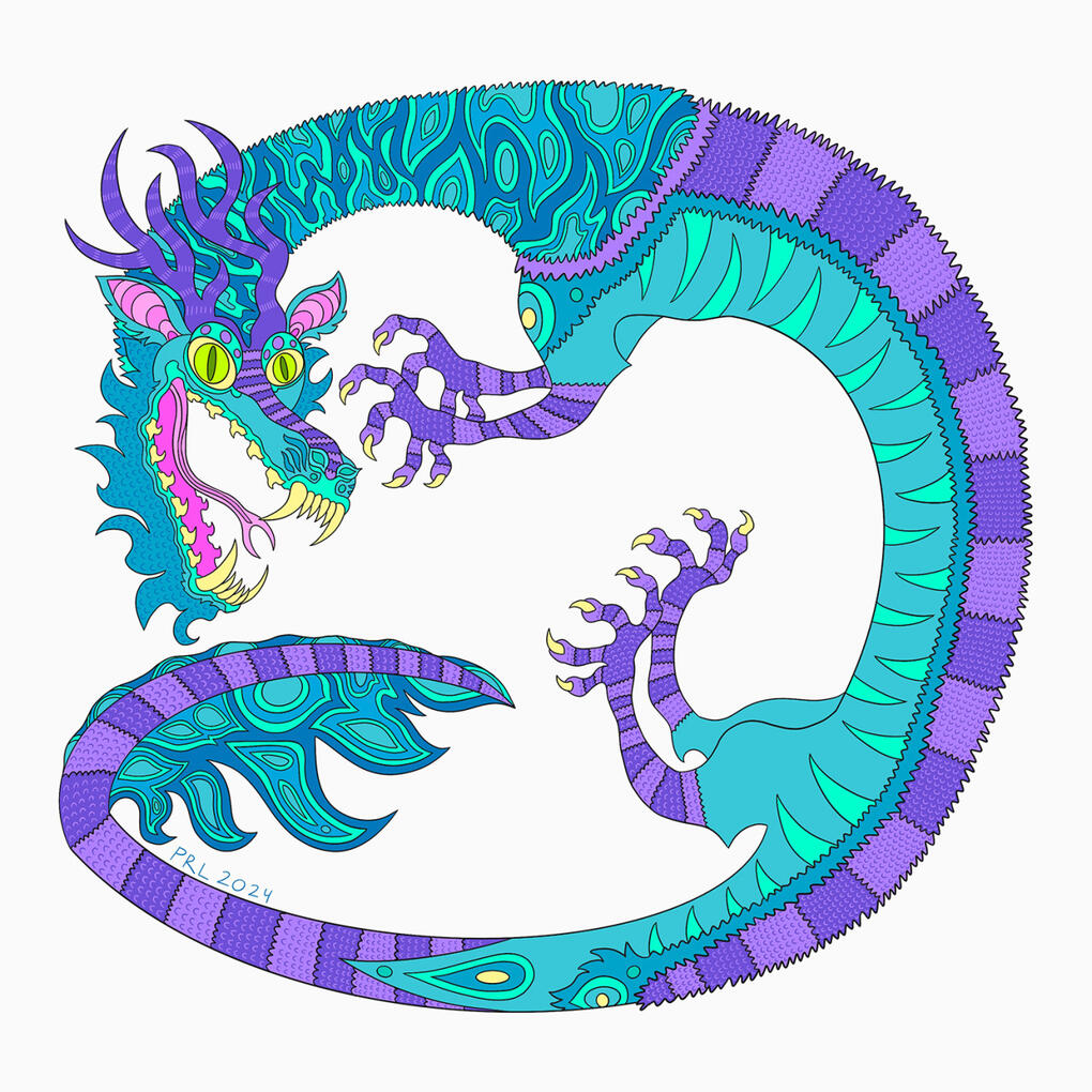 2024 dragon (2024) Digital drawing made in Procreate.